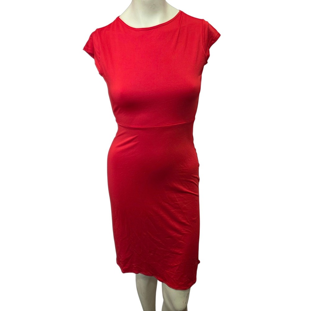 Dance and Sway Red Dance Dress XL Open Back Asymmetrical Hem Salsa Tango NWT